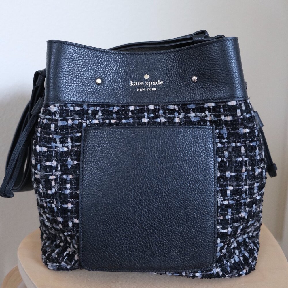 Kate Spade Fabric Leather Bucket Bag